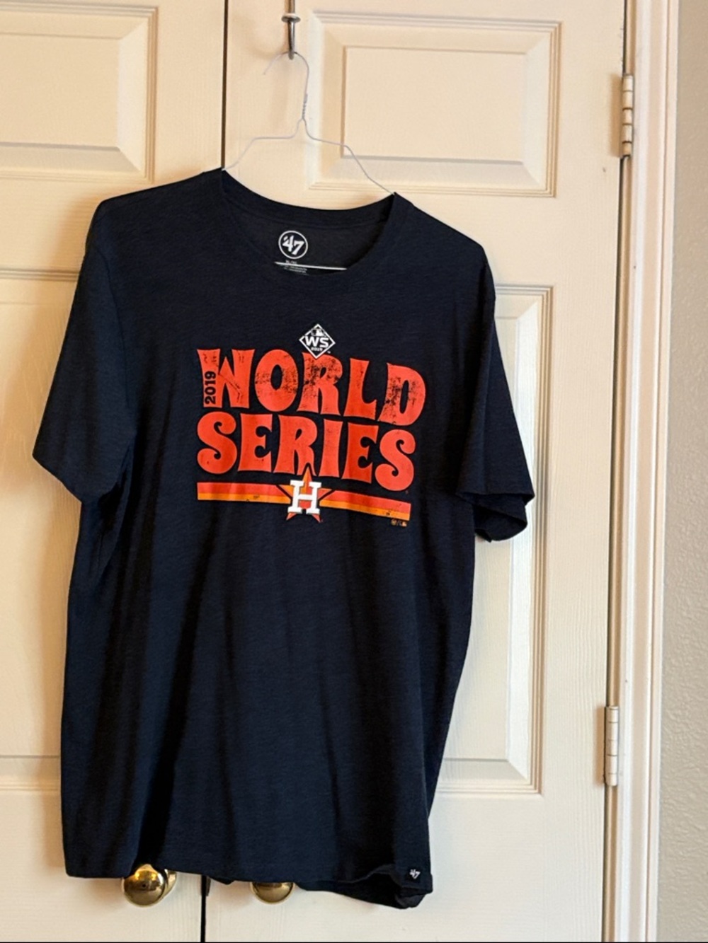'47 Brand Houston Astros Black Tee with Orange Print XL